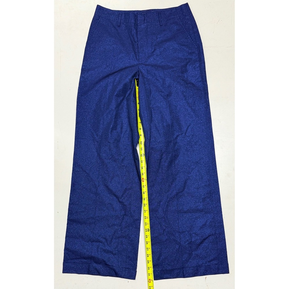 Polo Ralph Lauren Women's Blue Sparkle Wide Leg Dress Pants Size 6
